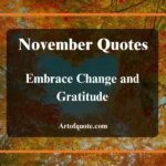 November Quotes