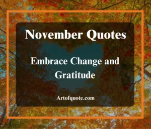 November Quotes