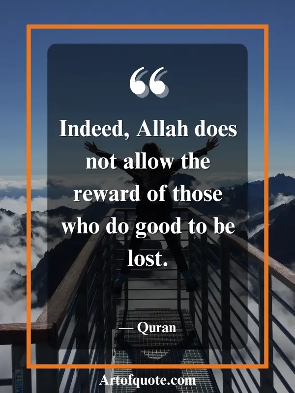 Allah rewards those who do good