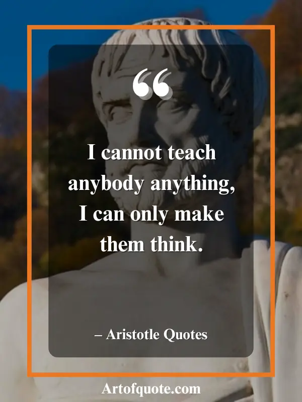  Aristotle’s advice