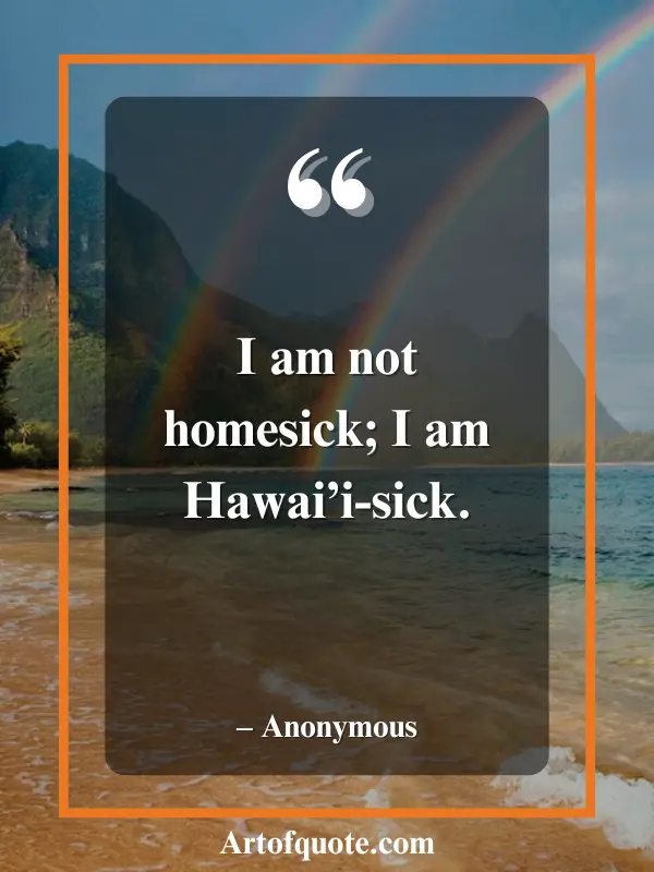 I am not homesick