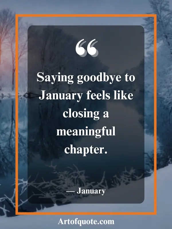 January meaningful chapter