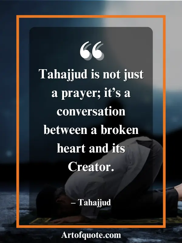 Tahajjud conversation with Creator