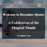 Welcome to December Quotes