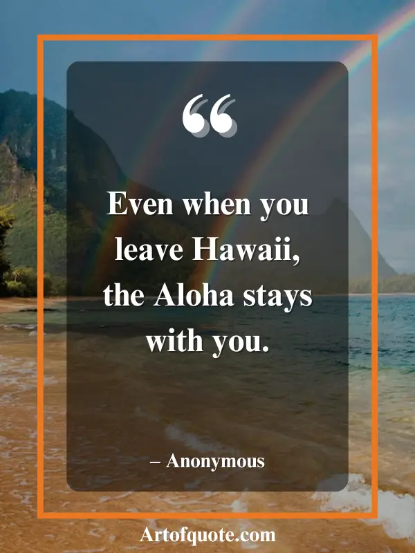 aloha stays with you