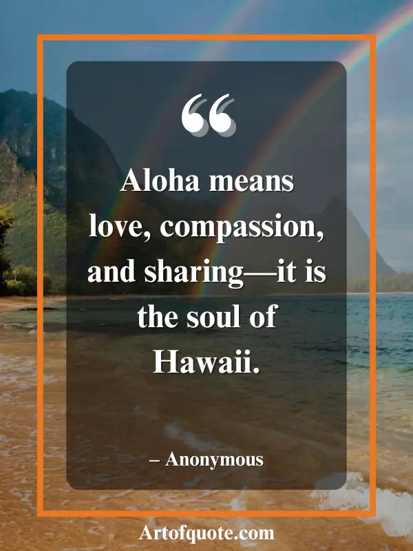 aloha the soul of Hawaii