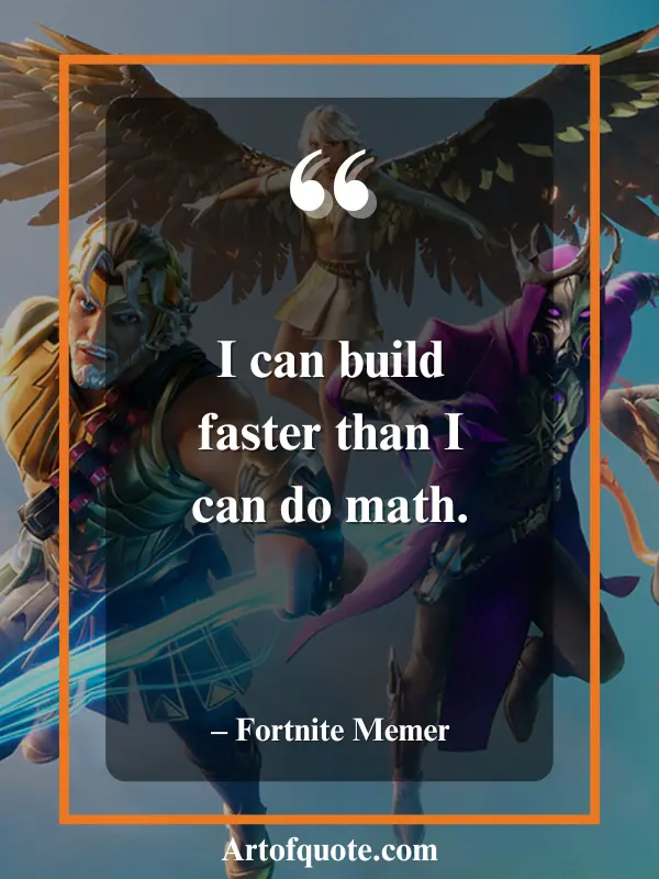 build faster than math