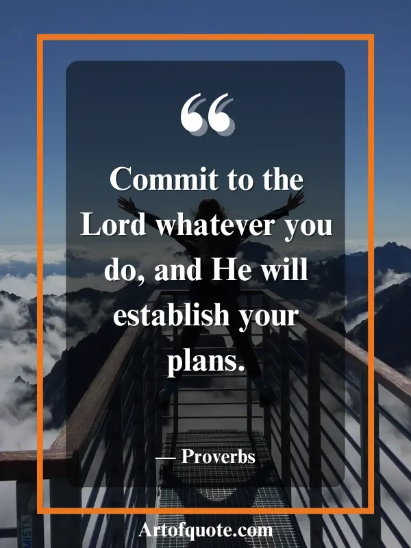 commit to the Lord your plans