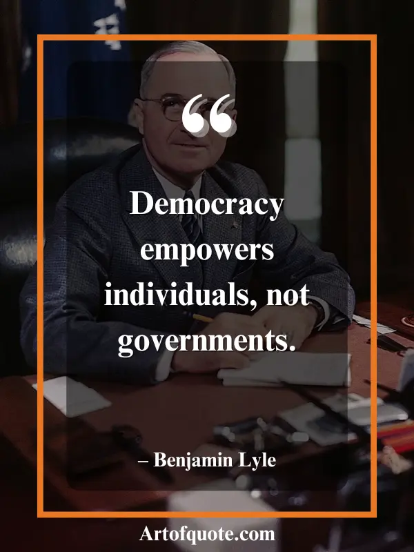 democracy empowers individuals