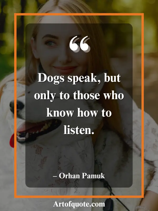 dogs speak to listeners