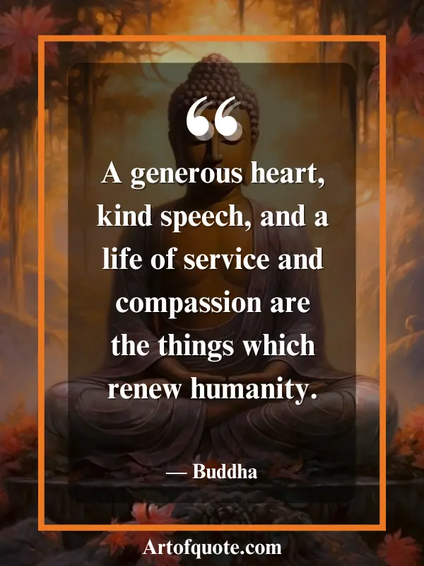 generous heart kind speech compassion