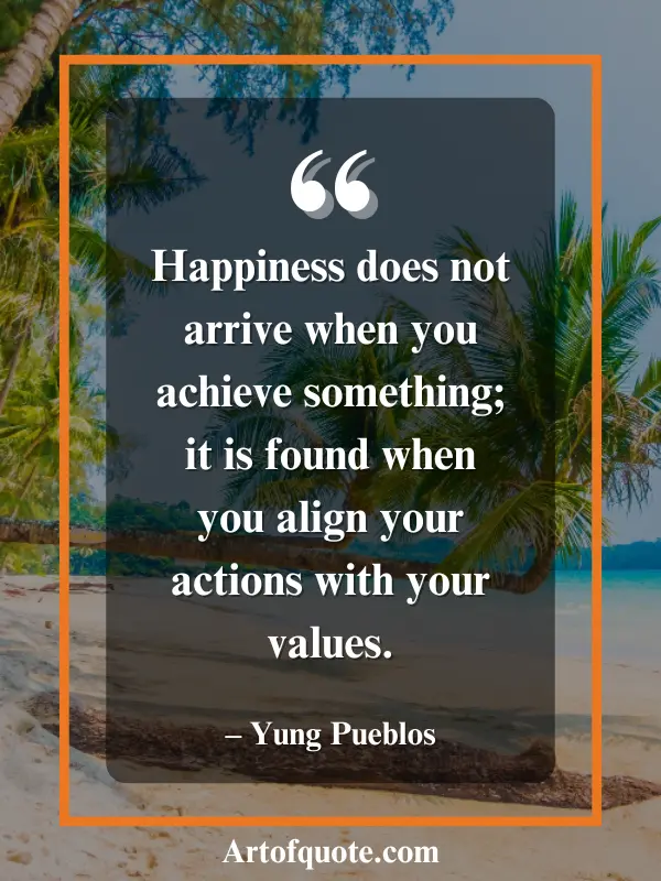 happiness aligning actions values