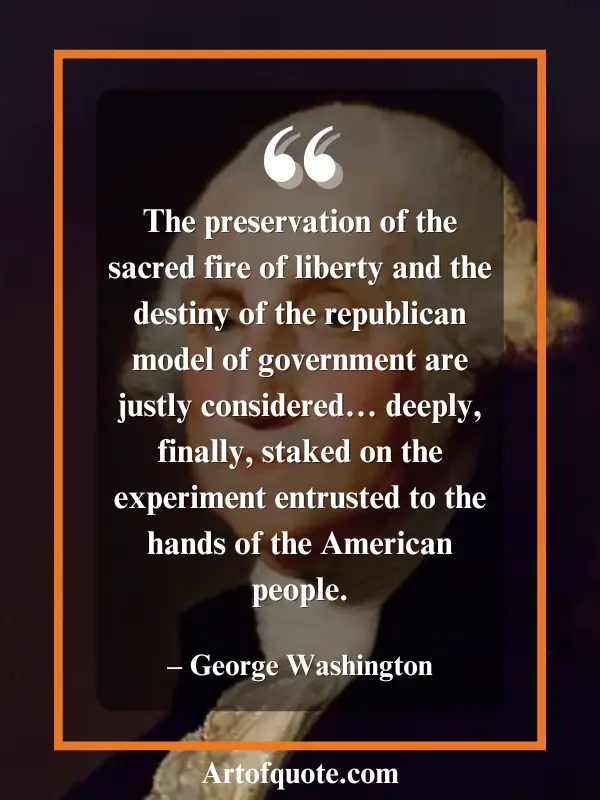 inspiring George Washington