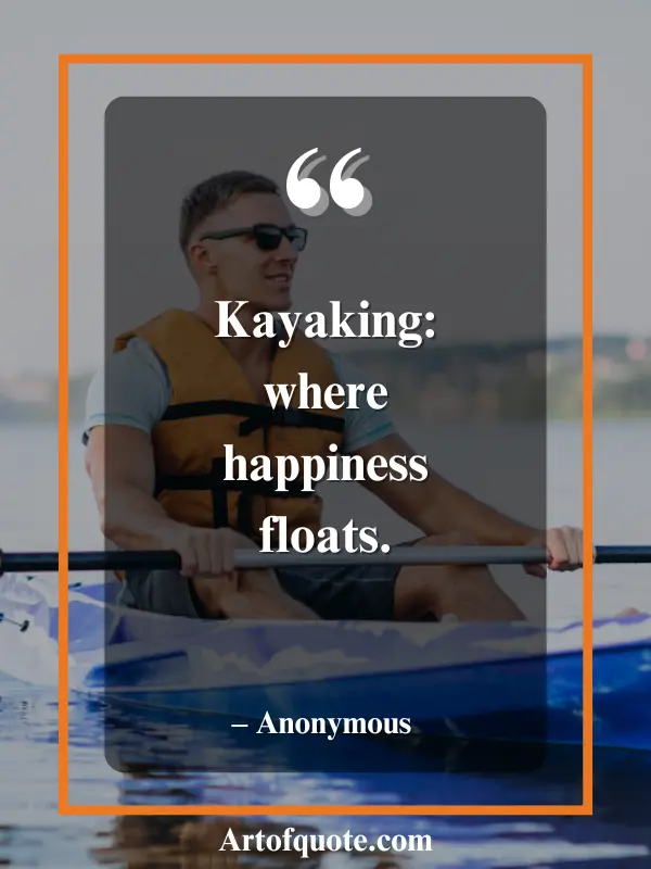 kayaking happiness