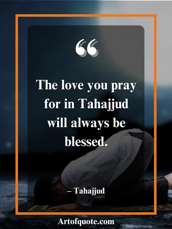 love prayed for in Tahajjud