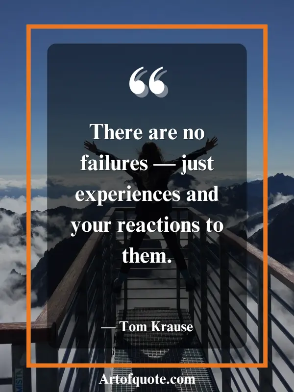 no failures only experiences