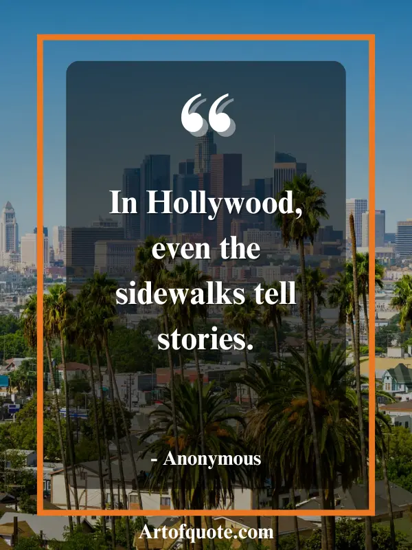 sidewalks tell stories in Hollywood