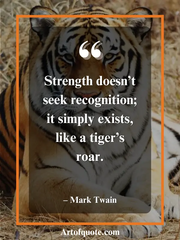 strength like a tiger's roar