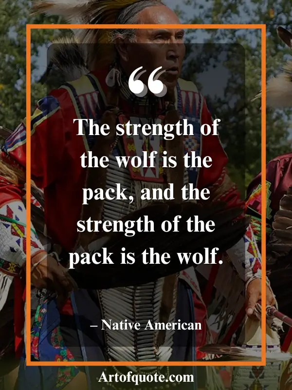 strength of wolf and pack