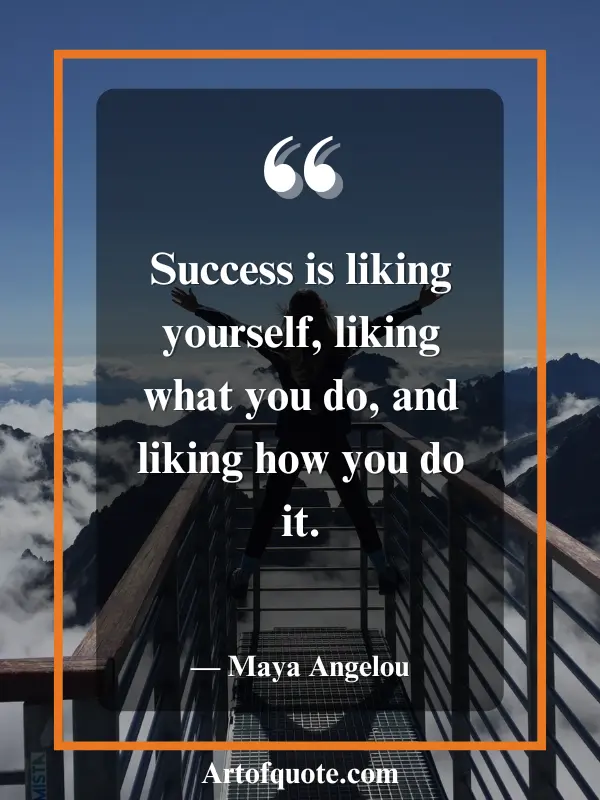 success is liking yourself