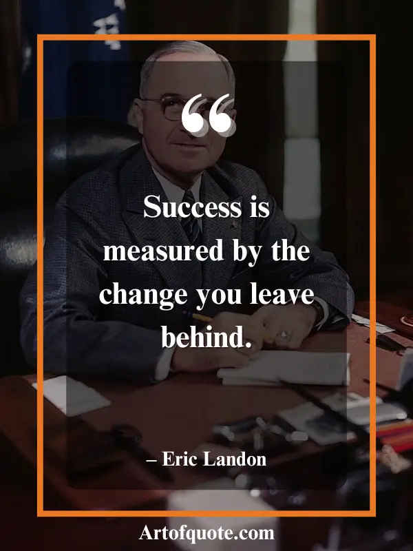 success measured by change