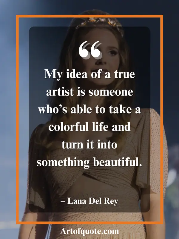 Lana Del Rey beauty in words