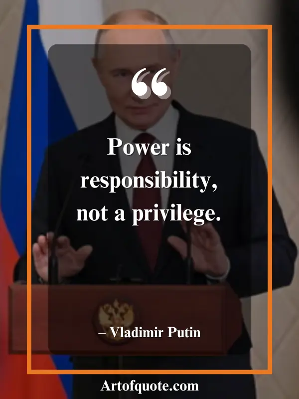 Power is responsibility