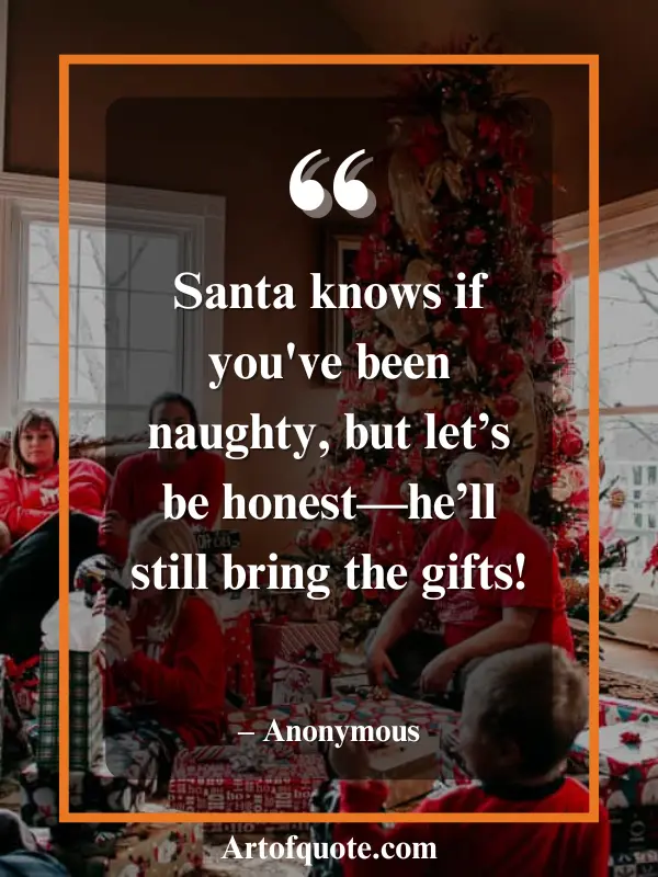 Santa brings gifts naughty