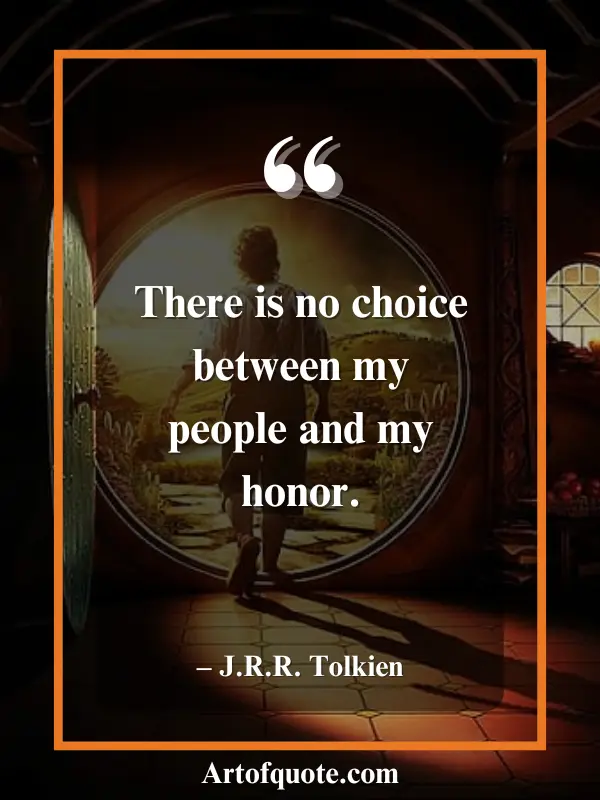 choice between people and honor