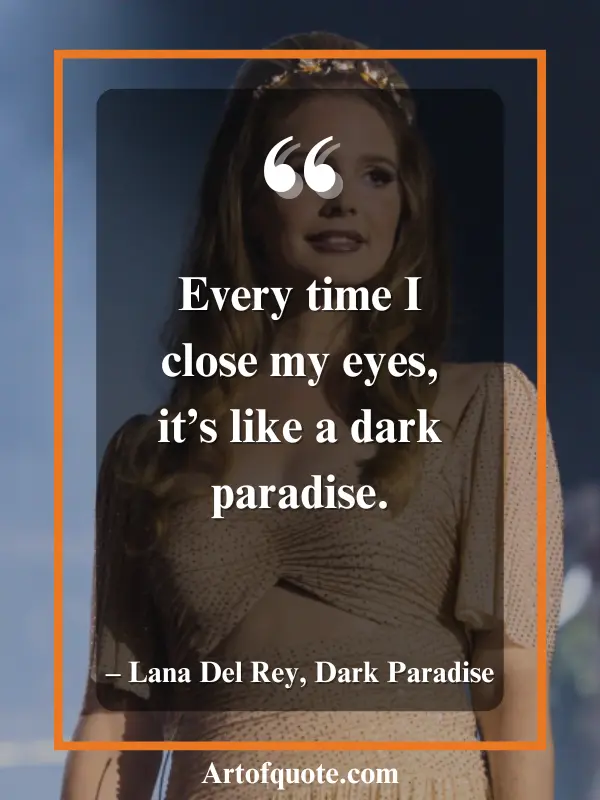 dark paradise behind closed eyes