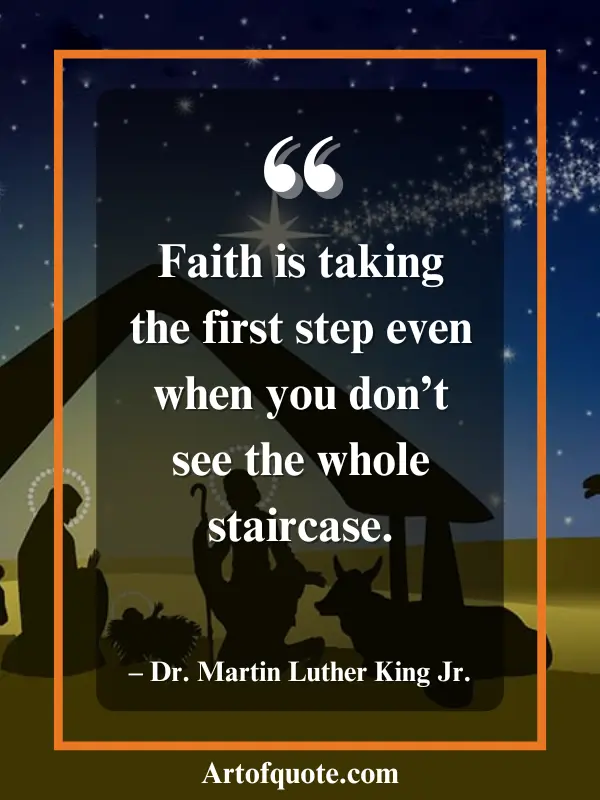 faith is the first step