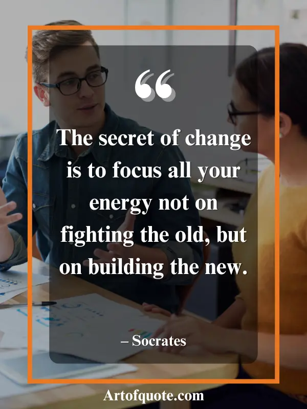 focus on building the new