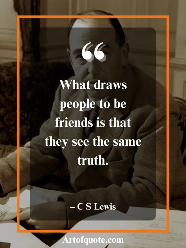 friendship sees the same truth