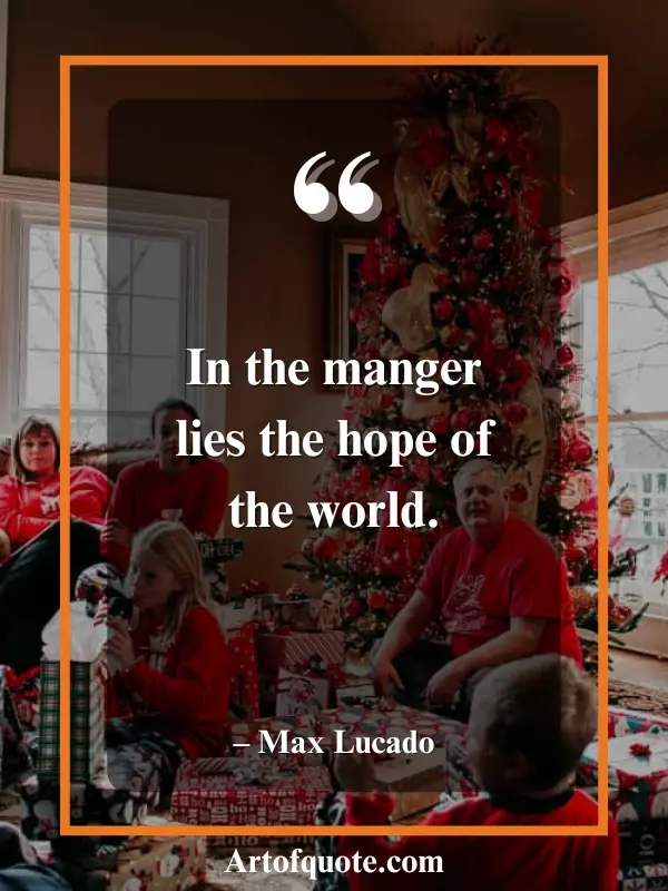 hope of the world in the manger