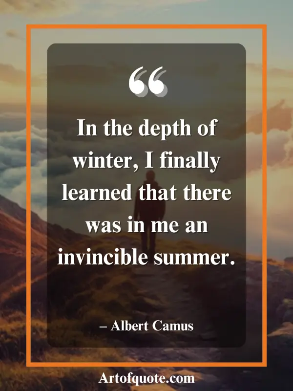 invincible summer within winter's depth