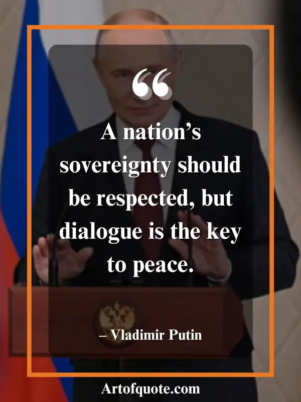 sovereignty respected through dialogue