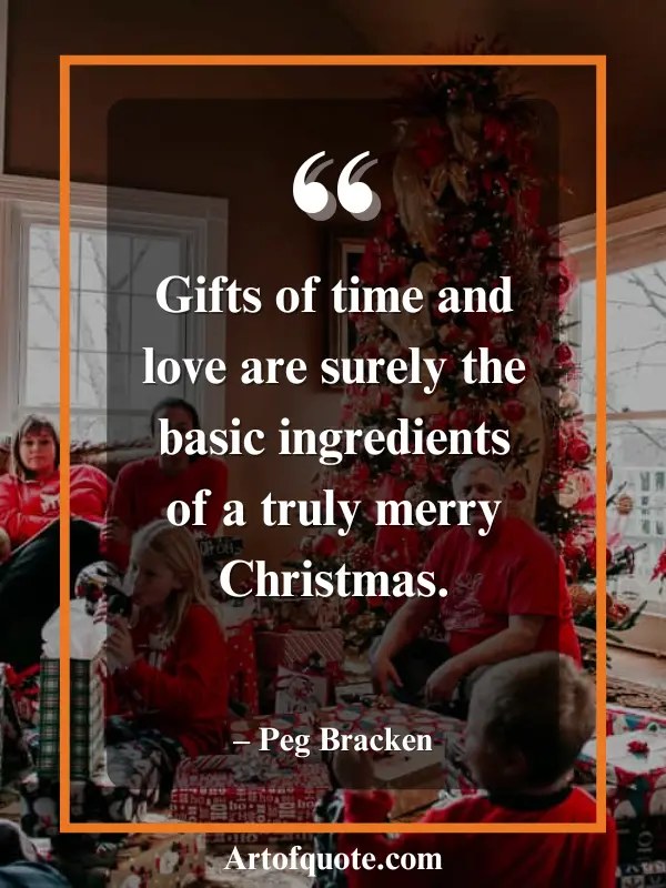 time and love make Christmas merry