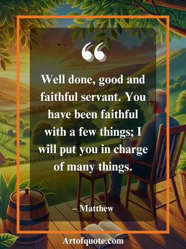 faithful servant reward