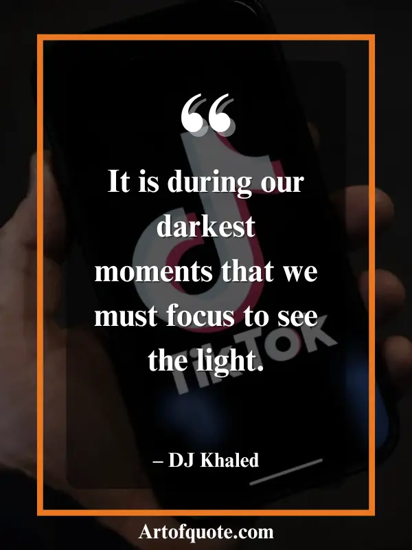 focus to see light in darkness