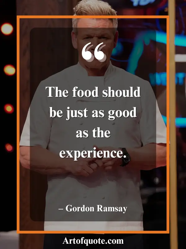 food as good as the experience