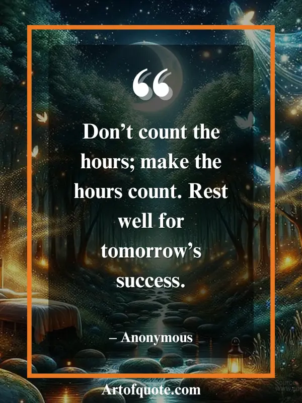 make the hours count for success