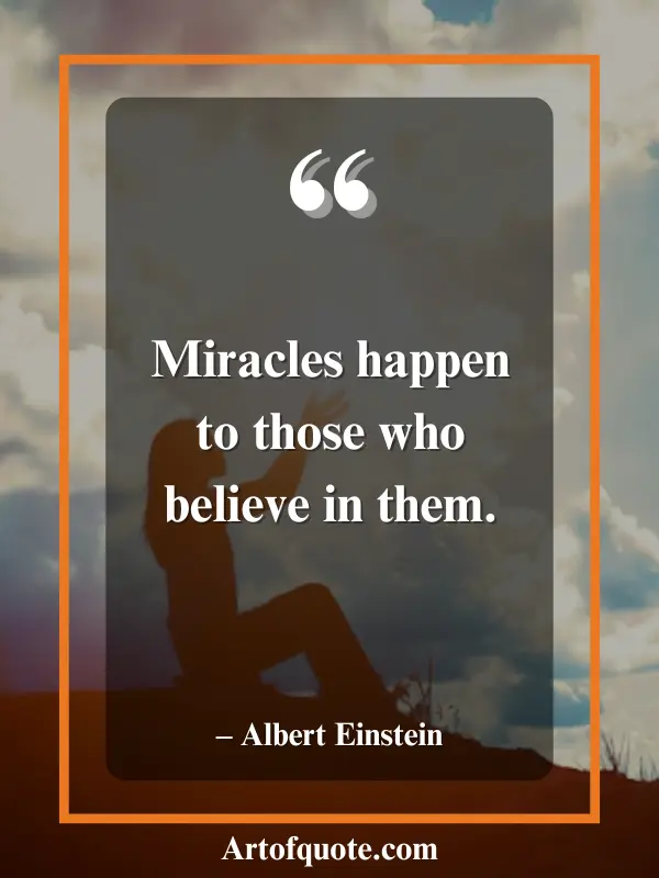 miracles happen to believers