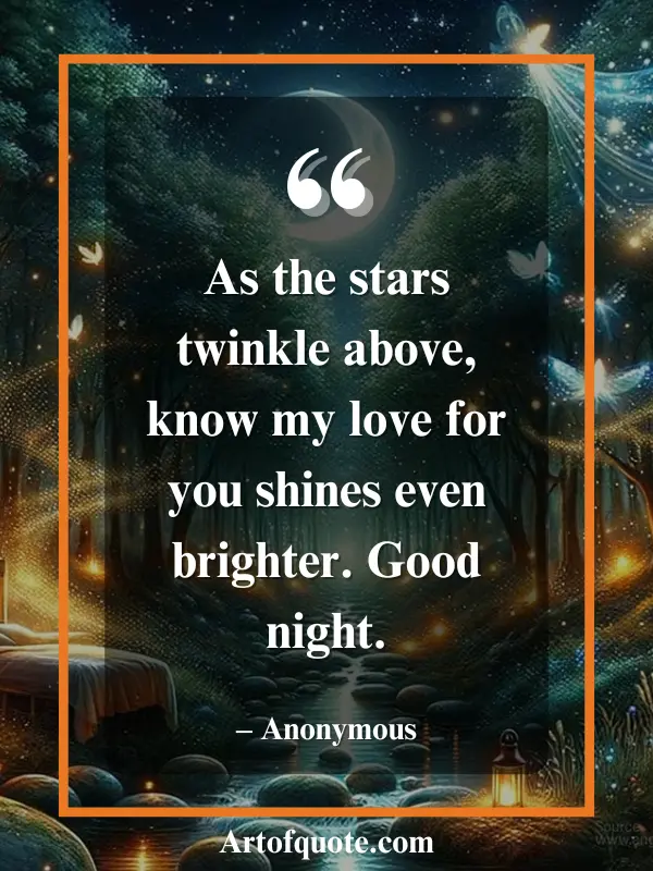 my love shines brighter than stars