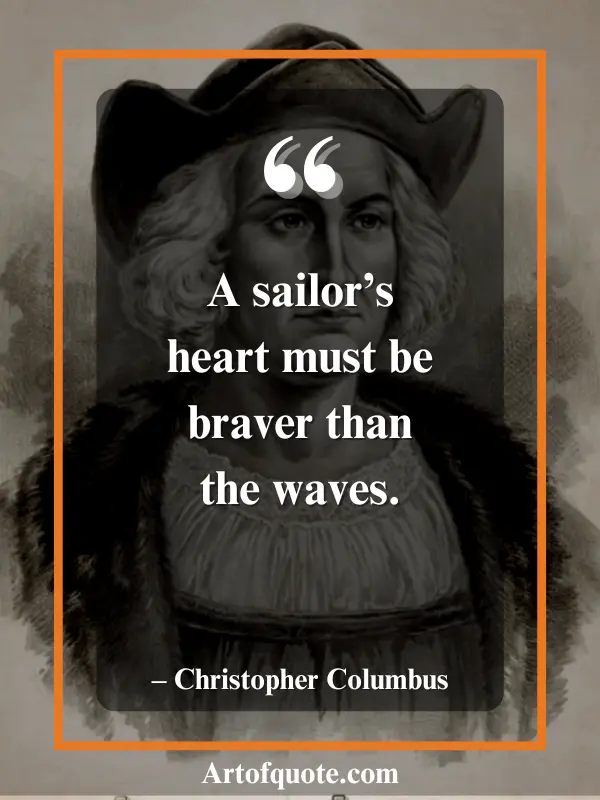 sailor's heart braver than waves