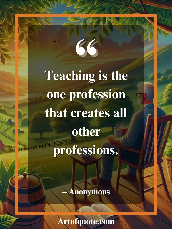 teaching profession impact