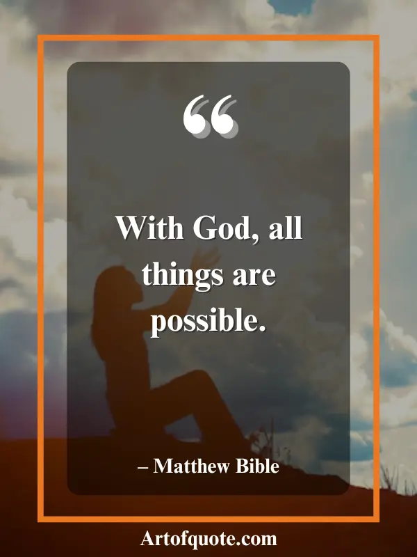 with God all is possible